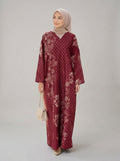Burgundy Bloom Kaftan