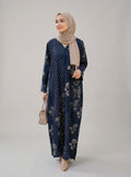 Midnight Navy Printed Kaftan