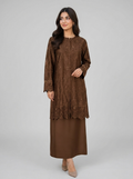 Cocoa Lace Kurung Set